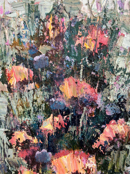 Abstract oil painting Wild tulips Mazur Vladimir