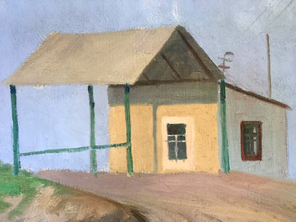 Oil painting House on the outskirts Chernikov Vladimir Mikhailovich