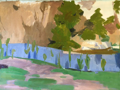 Oil painting Winding river Vladimir Chernikov