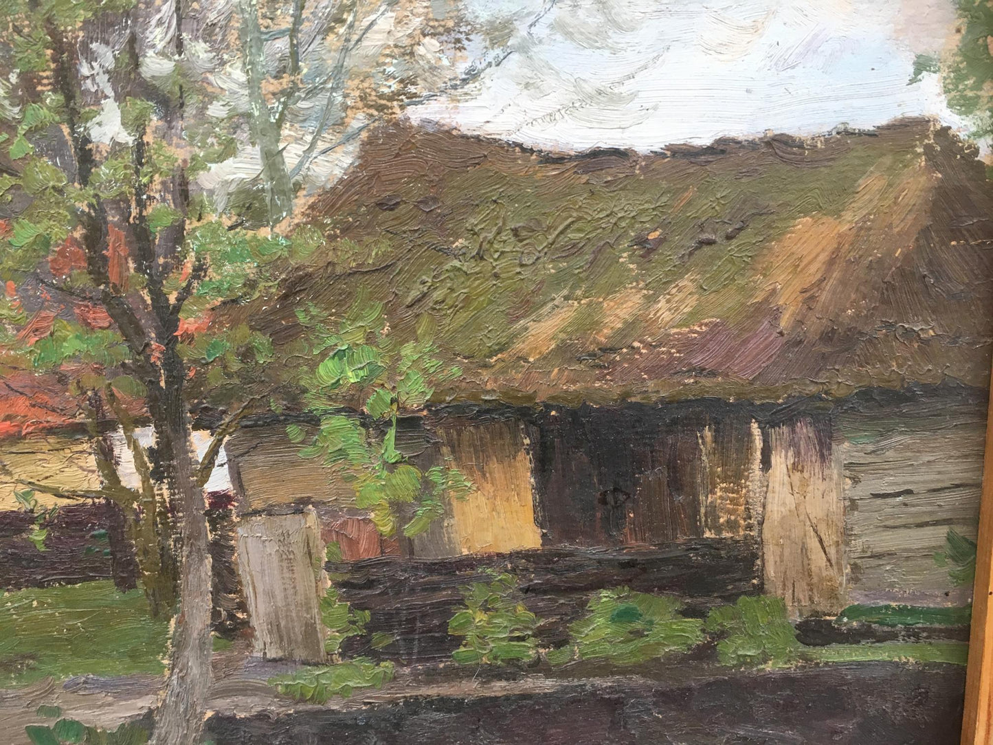 Oil painting Rural life Ivan Kirillovich Tsyupka