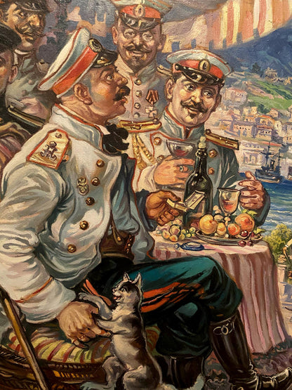 Oil painting 1904 year Alexander Arkadievich Litvinov