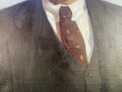 Oil painting Portrait of Lenin in a suit Unknown artist