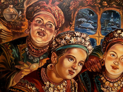 Oil painting Fortune telling Alexander Arkadievich Litvinov