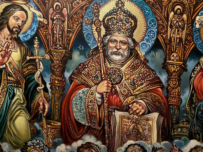 Oil painting St. Nicholas Alexander Arkadievich Litvinov