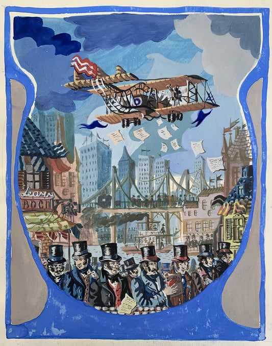 Watecolor painting Series of paintings "Flight" Alexander Arkadievich Litvinov