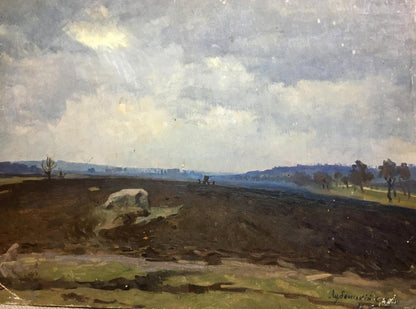 Oil painting Lubenskoye field Kravchenko Nikolay Ivanovich