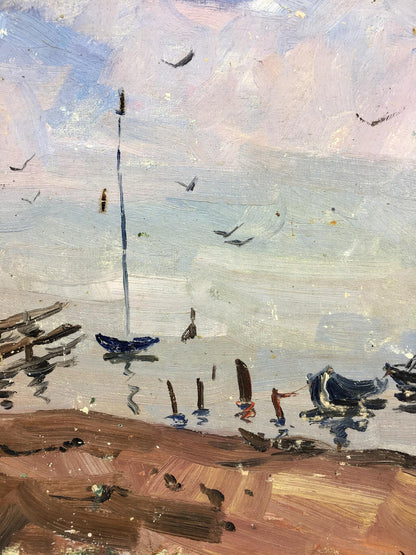 Oil painting Port Puzyr'kov Viktor Grigor'yevich