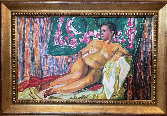 Oil painting Portrait of a naked woman Glushchenko Nikolai Petrovich