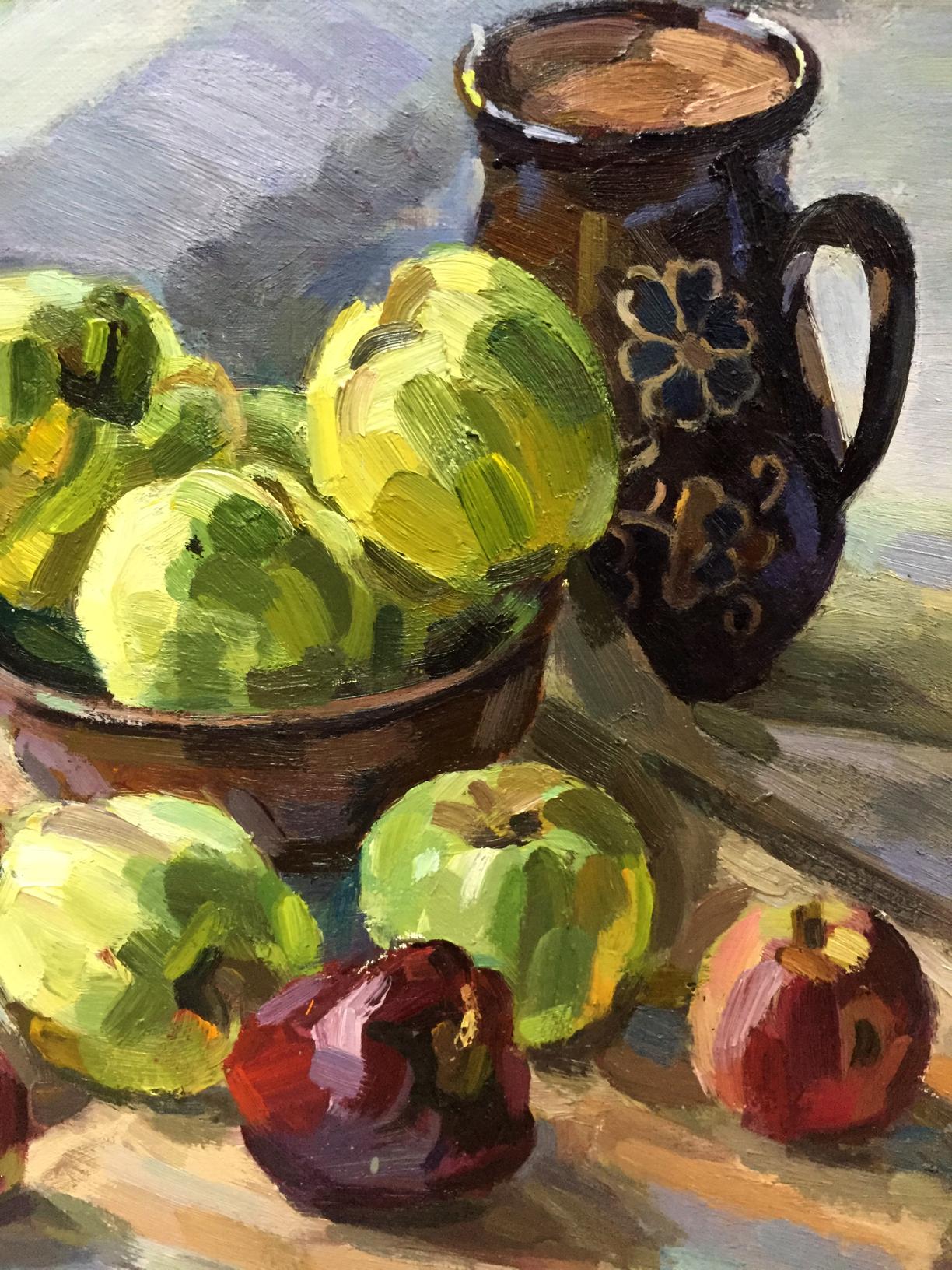 Oil painting Apples and peppers Kryzhanivskyi Viktor Vladimirovich