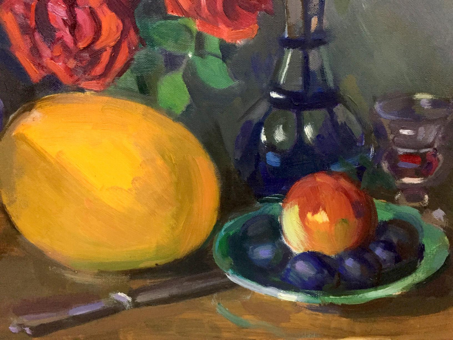 Oil painting titled Still Life by Viktor Vladimirovich Kryzhanivskyi