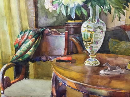 Watercolor painting Interior Kryzhanivskyi Viktor Vladimirovich