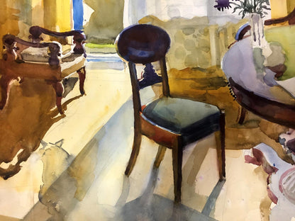 Watercolor painting Chair Kryzhanivskyi Viktor Vladimirovich