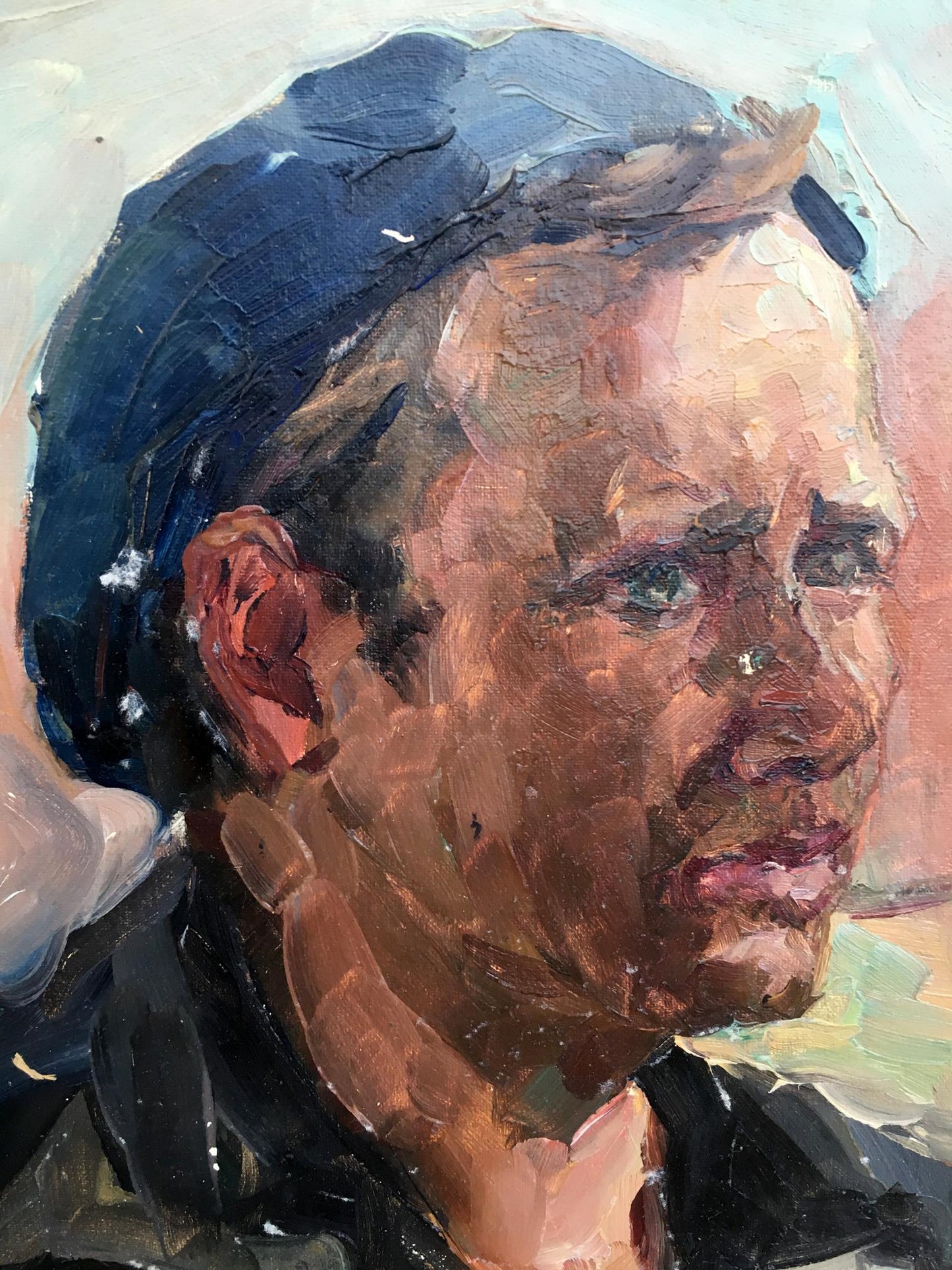 Oil painting portrait of a man Irina Palazhchenko