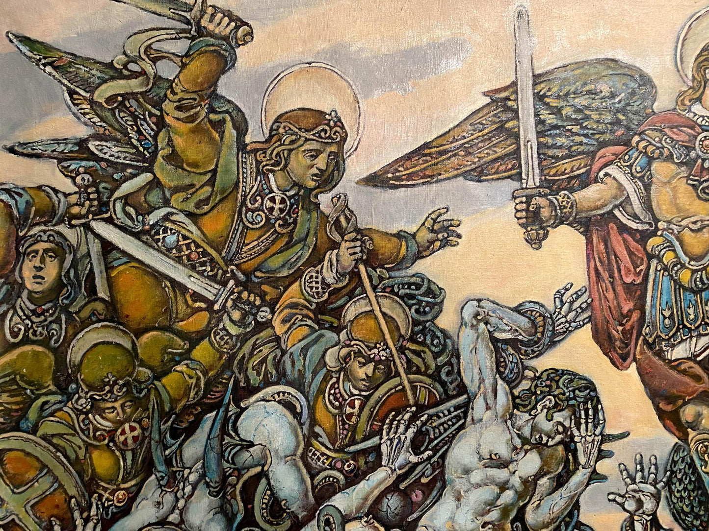 Oil painting Michael the Archangel Litvinov Oleg Arkad'yevich