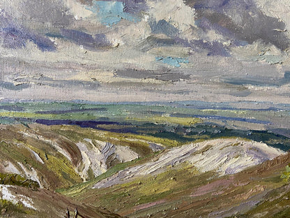 Oil painting White mountains Gaponchenko Ivan Ivanovich