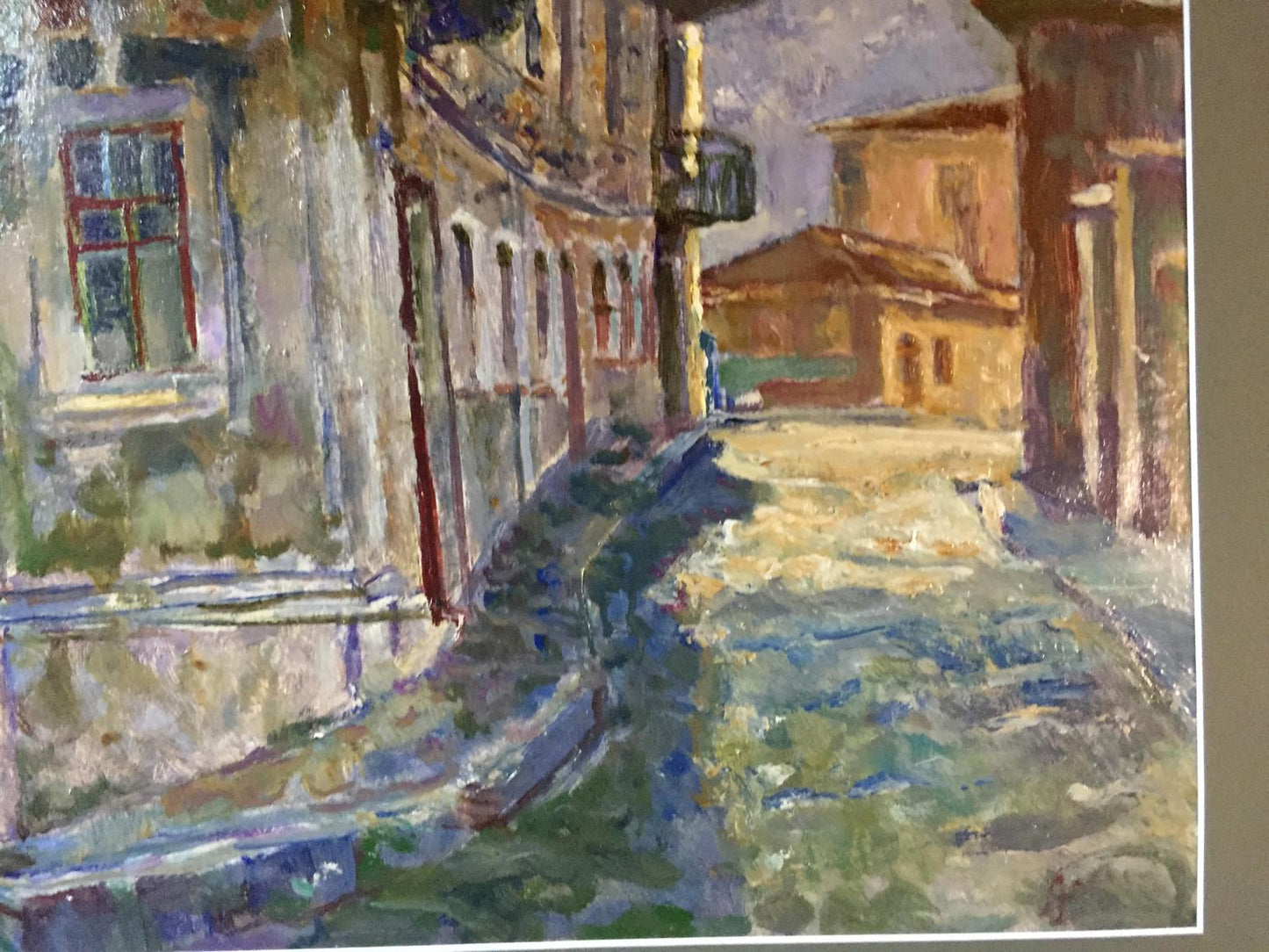 Oil painting Outska street Kropko Alexander Petrovich
