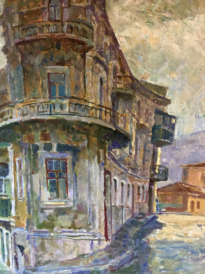 Oil painting Outska street Kropko Alexander Petrovich