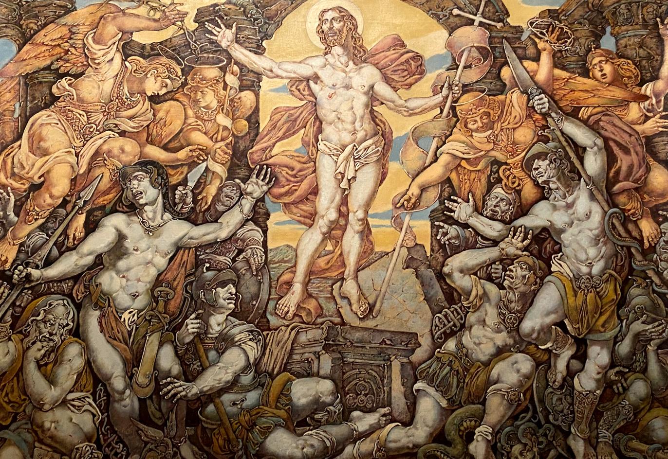 Oil painting Passion of Christ. Resurrection Litvinov Oleg Arkad'yevich