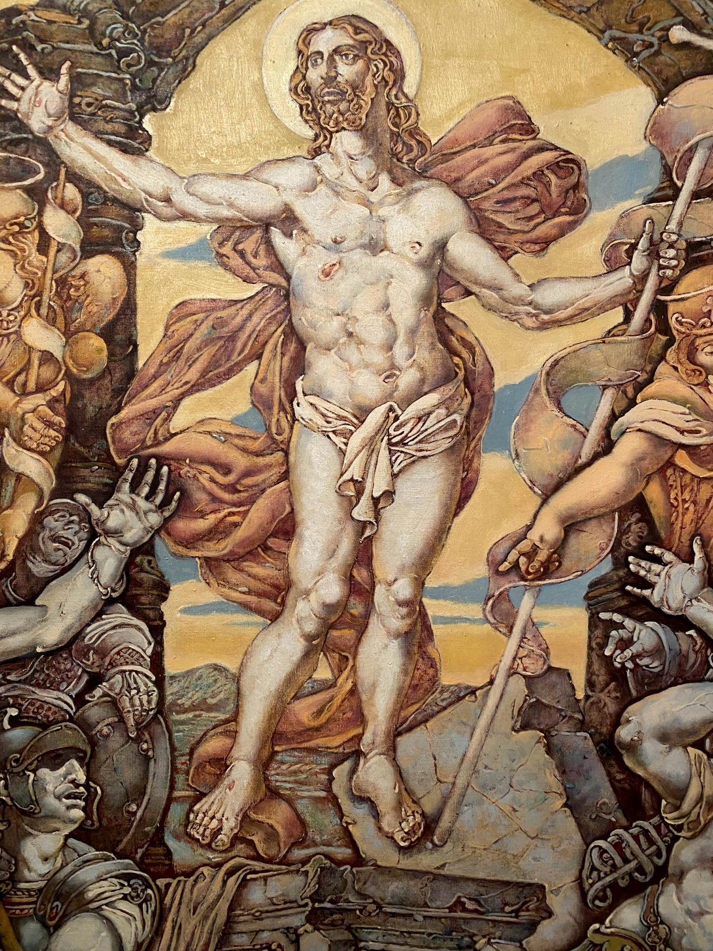 Oil painting Passion of Christ. Resurrection Litvinov Oleg Arkad'yevich