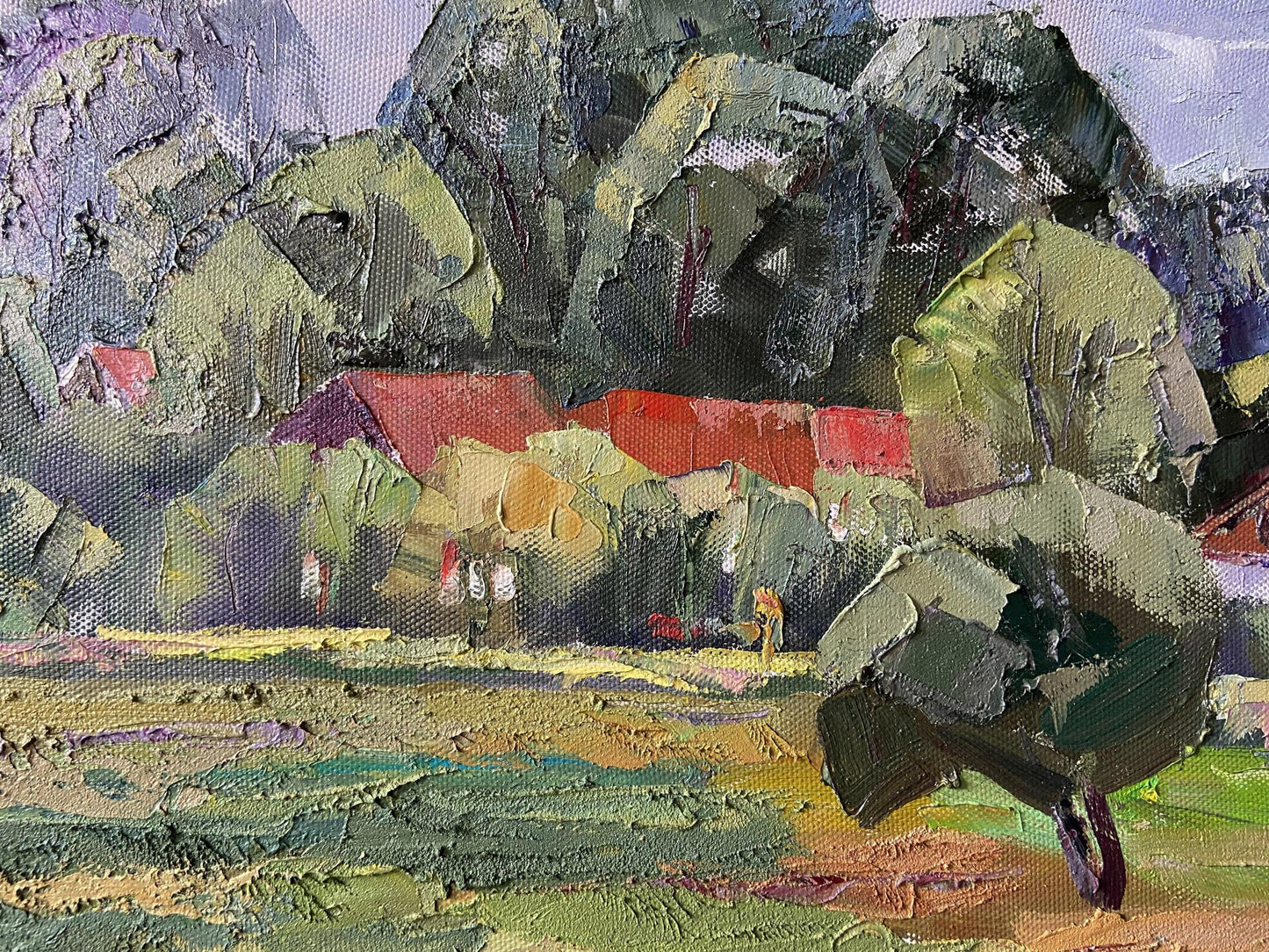 Oil painting Old manor Gaponchenko Ivan Ivanovich