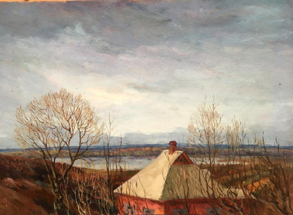 Oil painting Romance of autumn Alexander Georgievich Cherkas