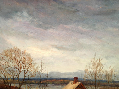 Oil painting Romance of autumn Alexander Georgievich Cherkas