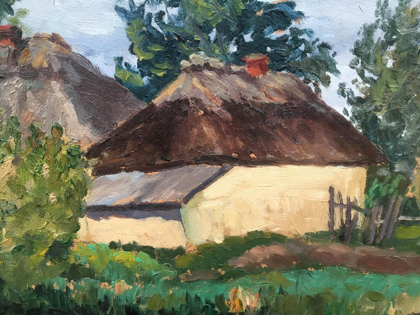 Oil painting House near the forest Alexander Georgievich Cherkas