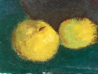 Oil painting Viburnum and apples Tsyupka Ivan Kirillovich