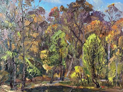 Oil painting Beautiful autumn Gaponchenko Ivan Ivanovich