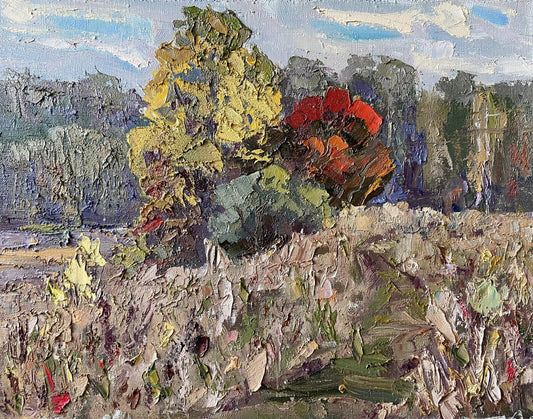 Oil painting Early autumn Gaponchenko Ivan Ivanovich
