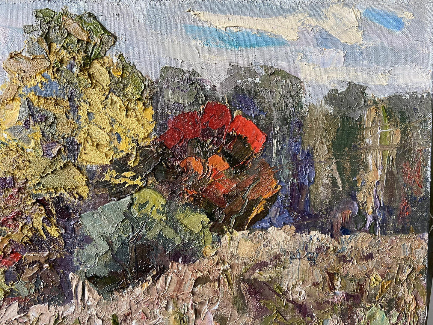 Oil painting Early autumn Gaponchenko Ivan Ivanovich