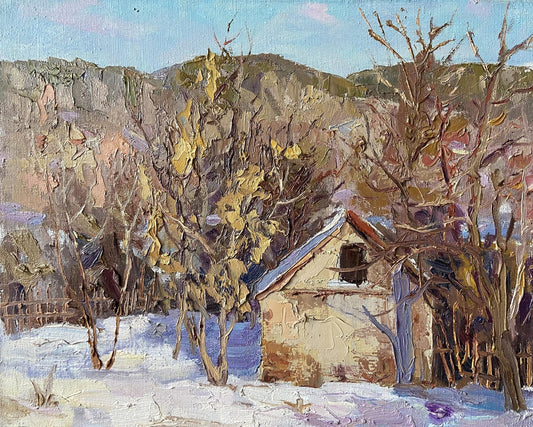 Oil painting Frost Gaponchenko Ivan Ivanovich
