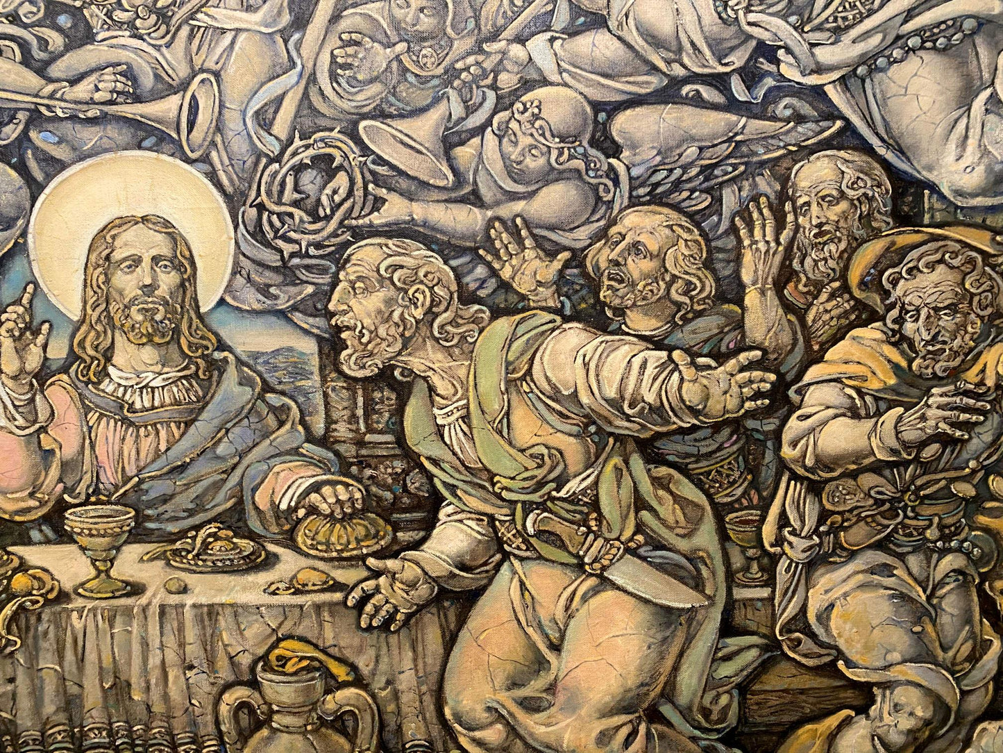 Oil painting The last supper Litvinov Oleg Arkad'yevich