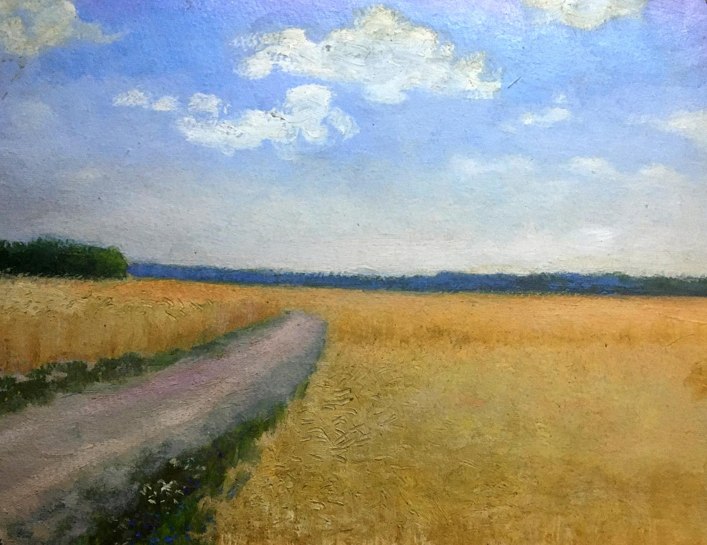 Oil painting Fields Ivan Kirillovich Tsyupka