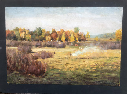 Oil painting Autumn has come Ivan Kirillovich Tsyupka