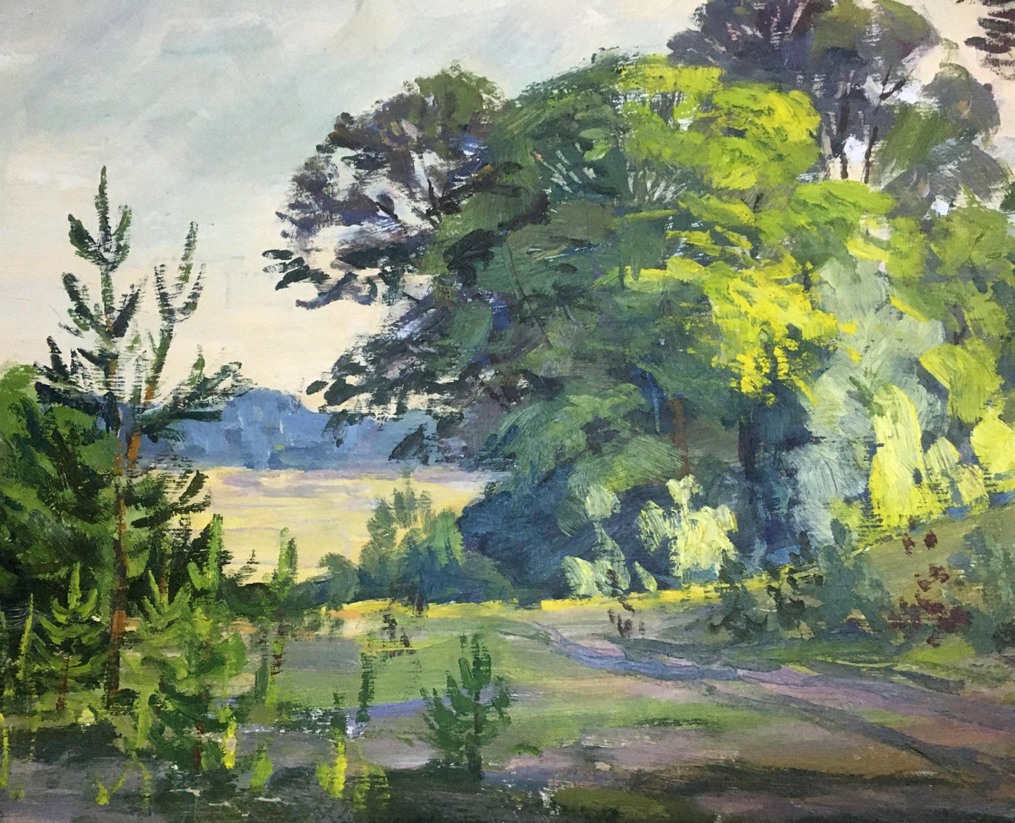 Oil painting Forest Lednev Eduard Dmitrievich