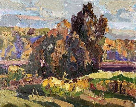 Oil painting Beginning of autumn Gaponchenko Ivan Ivanovich