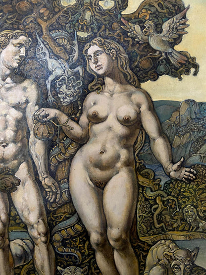Oil painting Adam and Eve Litvinov Oleg Arkad'yevich