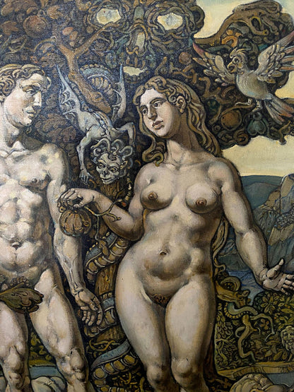 Oil painting Adam and Eve Litvinov Oleg Arkad'yevich