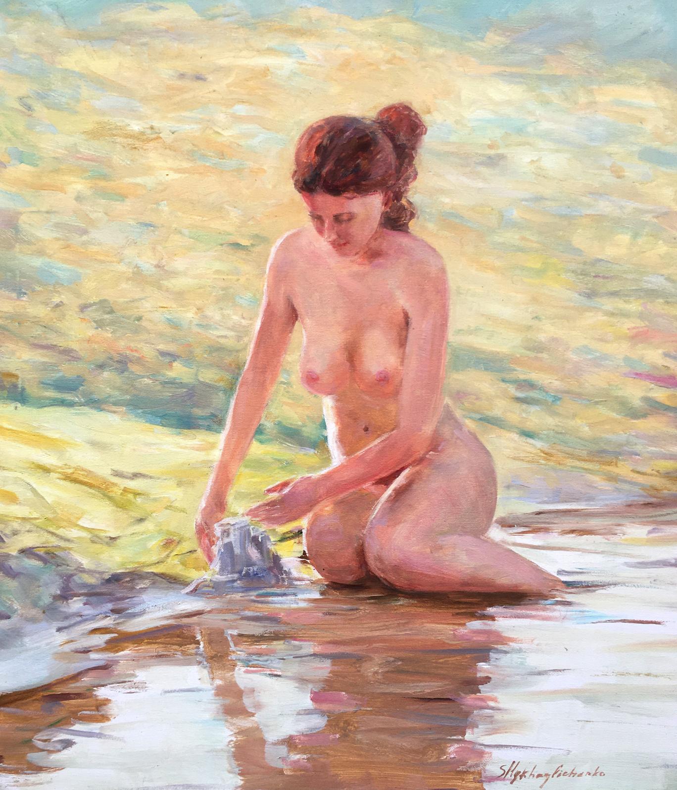 Oil painting On the beach Mikhailichenko Sergey Viktorovich