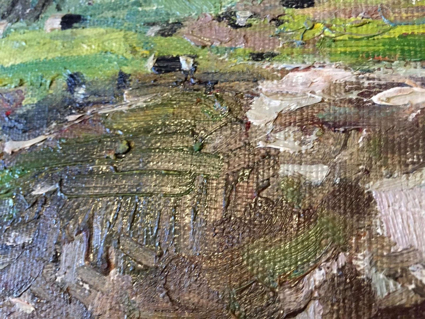 Oil painting swamp