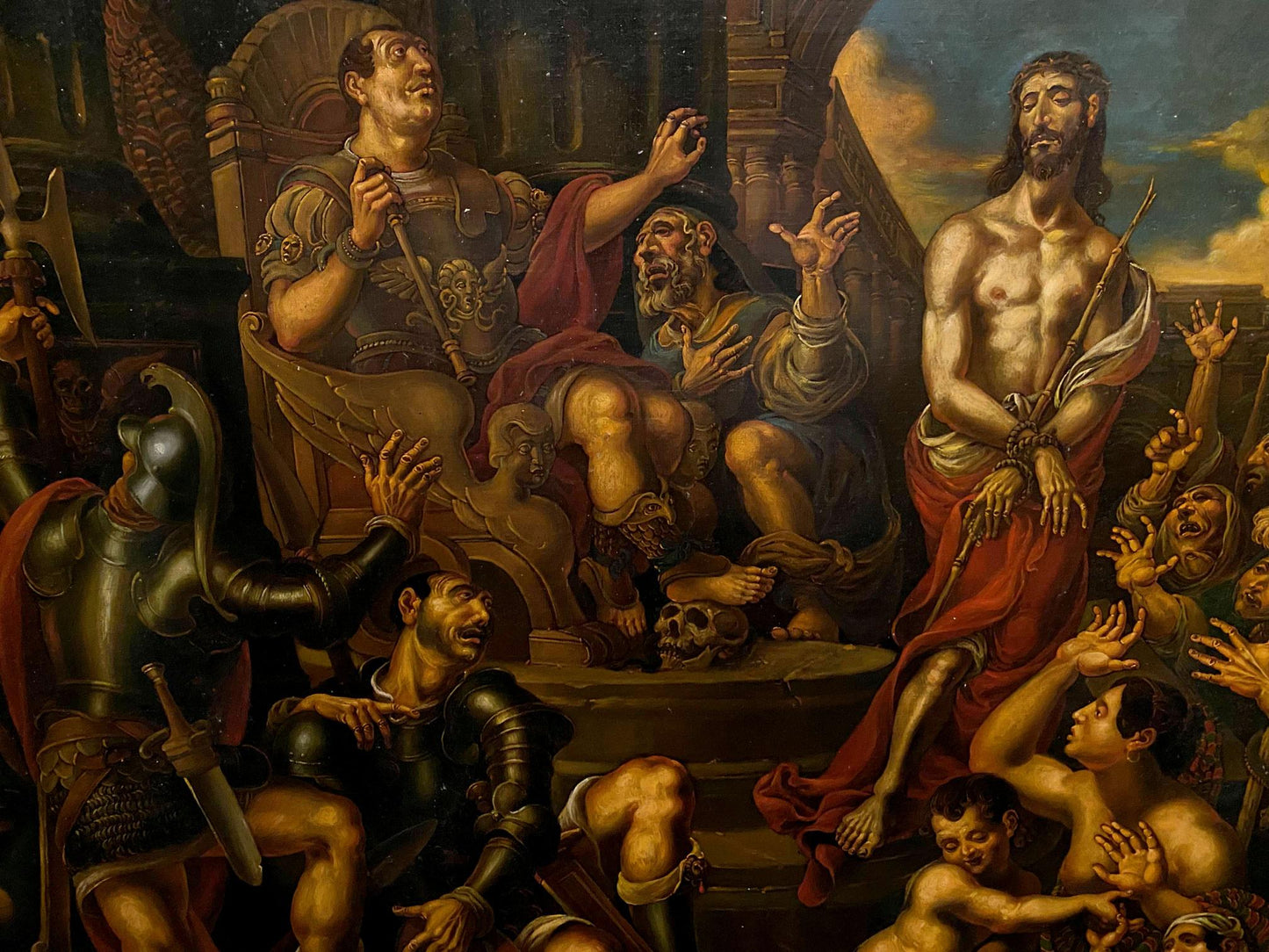 Oil painting Christ before Pilate Litvinov Oleg Arkad'yevich