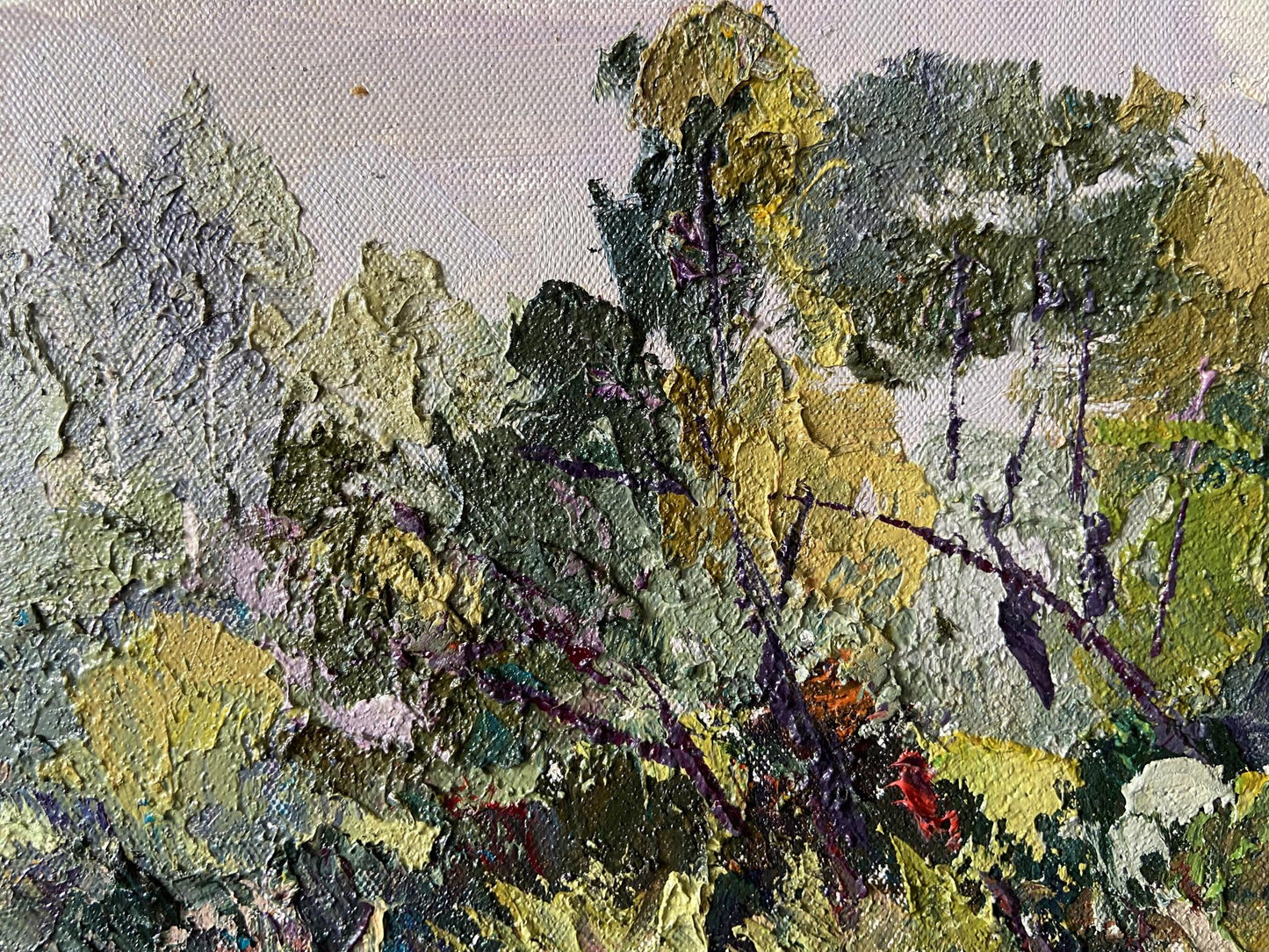 Oil painting Summer sunny landscape Gaponchenko Ivan Ivanovich