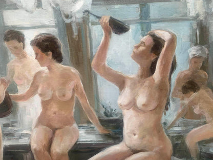 Oil painting In the bath Mikhailichenko Sergey Viktorovich