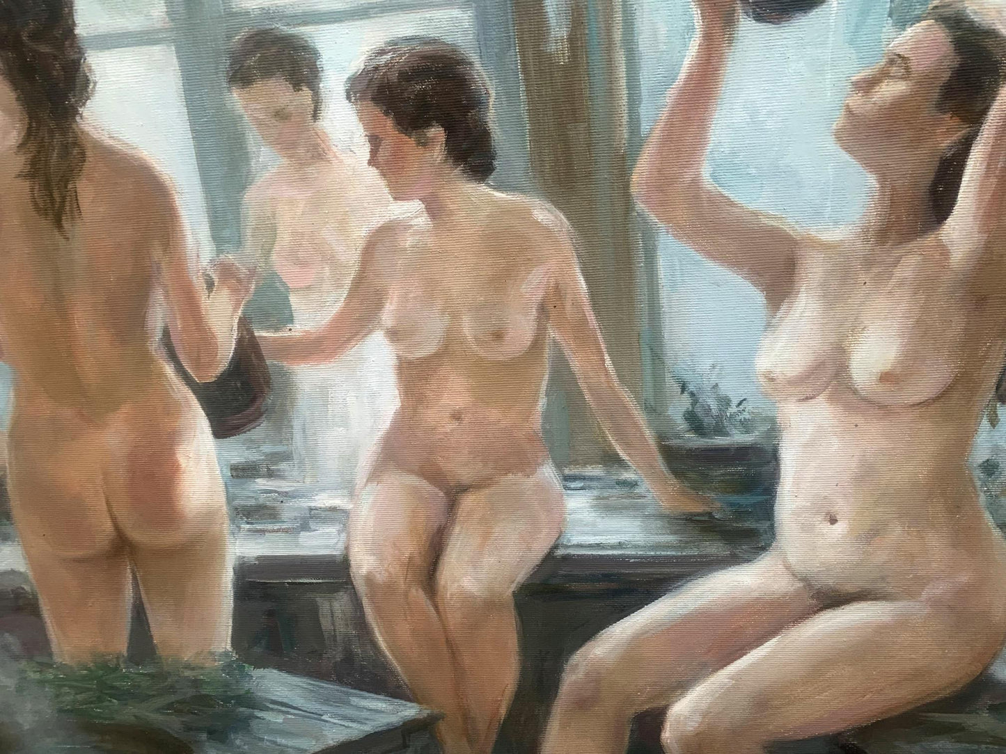 Oil painting In the bath Mikhailichenko Sergey Viktorovich