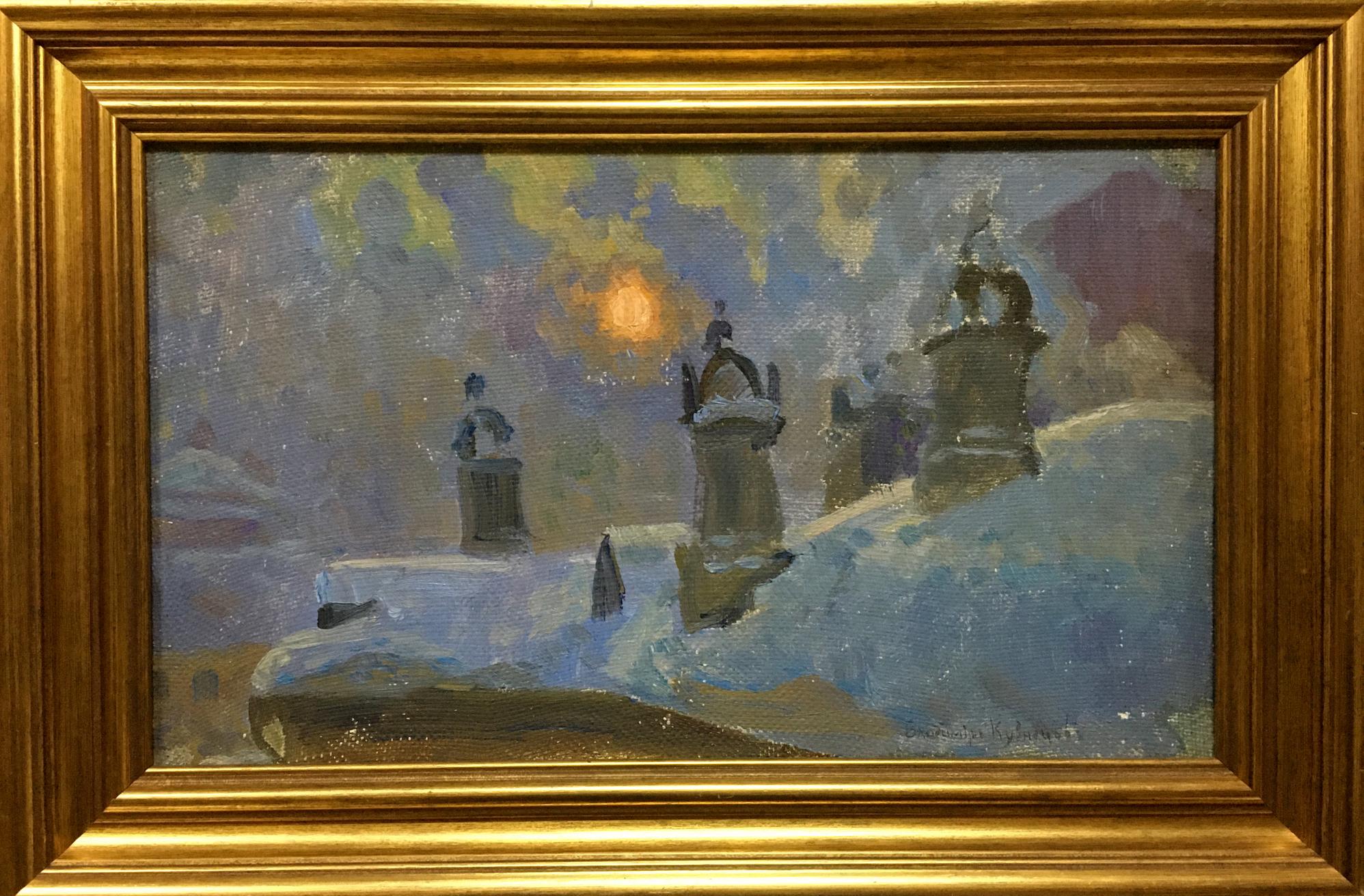 Oil painting Getting light Volodymyr Kuznetsov