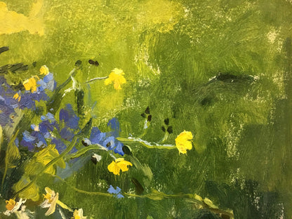Oil painting Flowers on the window Poplavsky Mikhail Konstantinovich