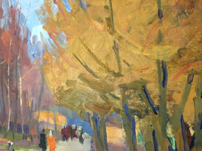 Oil painting Golden forest Khrustalenko Nikolay Aleksandrovich