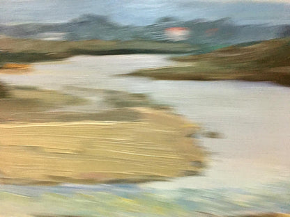 Oil painting River flows Trokhimenko Karpo Demyanovych