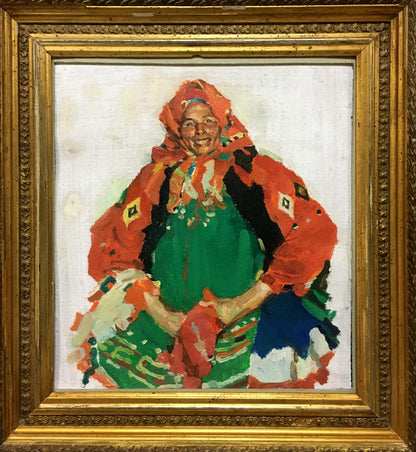 Oil painting Peasant woman Shteyngarts Yuri Davidovich